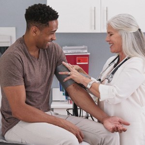 Man at the doctor’s office