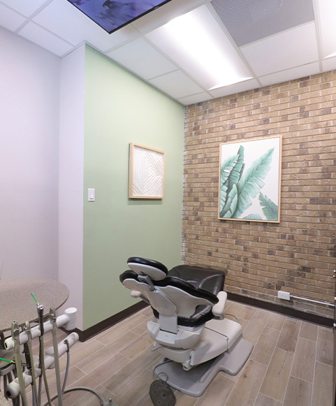 Dental office waiting room