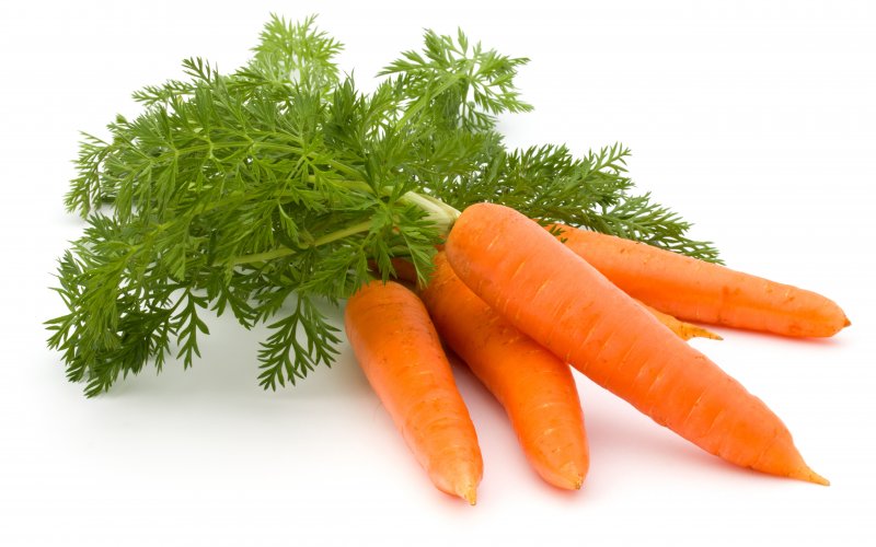 carrots lying on a table